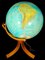 Vintage Globus aus Holz & Kunststoff 4