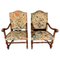 Large 19th Century Armchairs, Set of 2 1