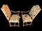 Large 19th Century Armchairs, Set of 2 6