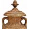 Large Ornamental Terracotta Vase with Base, Early 20th Century 5