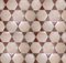 Floor with Hexagons and Triangles in Carrara Marble and Red Terracotta, 1950, Set of 38 3