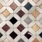Floor in Polychrome Marble with Losange in White Carrara Marble, 1950, Set of 38 6