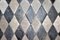 Carrara Marble Floor with Symmetrical Rhombus, 1950, Set of 38 1