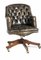 English Swiveling Desk Chairs, Early 20th Century, Set of 2, Image 5