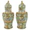 Qing Dynasty Cantónese Famille Rose Porcelain Jars, China, 19th Century, Set of 2, Image 1
