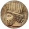 Bas-Relief Rond en Pierre de Persepoli Perse, Fin du 19ème Siècle 5