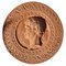 Round Terracotta Relief of Julius Caesar, Early 20th Century 1