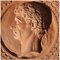 Rundes Terrakotta-Relief von Julius Caesar, Anfang des 20. Jahrhunderts 4