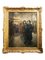 H Heyligers, Impressionistische Szene mit Frauen auf der Straße, 1915, Acrylbild, gerahmt 4