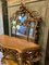Antique French Mirror and Console Table with Italian Marble Top, Set of 2 17