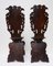 Antique Italian Carved Oak Sgabello Chairs, Set of 2 15