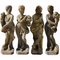 Four Seasons Gartenstatuen aus Stein mit Sockel, 4 . Set 6