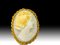 20th Century Oval Pendant in Yellow Gold Cameo in 18k, 1920s 9