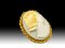 20th Century Oval Pendant in Yellow Gold Cameo in 18k, 1920s 7