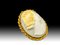 Lámpara colgante oval de oro amarillo de 18 k, años 20, Imagen 7
