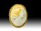 20th Century Oval Pendant in Yellow Gold Cameo in 18k, 1920s 4