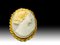 20th Century Oval Pendant in Yellow Gold Cameo in 18k, 1920s 2