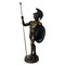 Italienische Bronzeskulptur Griechischer Krieger mit Speer und Schild 1