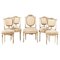 19th Century Louis XV French Chairs, Set of 5, Image 1