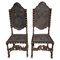 18th Century Portuguese High-Backed Chairs, Set of 2 1