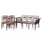 19th Century Regency Sofa and Chairs in Rosewood Wood, Set of 6 4