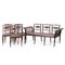 19th Century Regency Sofa and Chairs in Rosewood Wood, Set of 6, Image 4