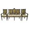 19th Century Portuguese Sofa and Armchairs, Set of 3, Image 5