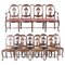 18th Century Portuguese Chairs and Sofa in Oilwood, Set of 9, Image 5