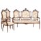 19th Century Portuguese Sofa and Armchairs, Set of 3, Image 1