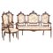 19th Century Portuguese Sofa and Armchairs, Set of 3, Image 6