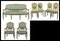 19th Century Sicilian Living Room Set, Italy, Set of 5, Image 2