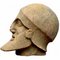 Terrakotta-Kopf des sterbenden Kriegers der Frontons von Egina ., Ende 19. Jh 4