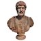 20th Century Empire Terracotta Bust of Publio Elio Adriano Emperor, Image 6