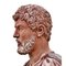 20th Century Empire Terracotta Bust of Publio Elio Adriano Emperor 2
