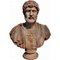 20th Century Empire Terracotta Bust of Publio Elio Adriano Emperor, Image 5