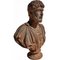 Buste Empire en Terre Cuite de l'Empereur Publio Elio Adriano, 20ème Siècle 4