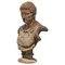 Buste d'Ecole, Italie, Début du 20ème Siècle en Terre Cuite de Cesare Ottaviano 1