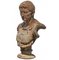 Buste d'Ecole, Italie, Début du 20ème Siècle en Terre Cuite de Cesare Ottaviano 4