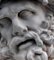 Kopf des Odysseus aus dem frühen 20. Jahrhundert in weißer Terrakotta-Odyssee der Polifemo-Gruppe 3