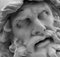 Kopf des Odysseus aus dem frühen 20. Jahrhundert in weißer Terrakotta-Odyssee der Polifemo-Gruppe 2
