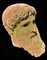 Zeus Di Capo Artemision, Terracotta Head, Cronide, Early 20th Century 3