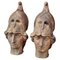 Early 20th Century Heads of Athena Giustiniani in Patinated Terracotta 1