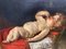 Luigi Miradori, Young Sleeping Child, 17th Century, Oil on Canvas, Framed 9