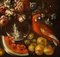 Giuseppe Pesci, Stillleben mit Früchten, Blumen und einem Papagei, Öl auf Leinwand 4