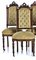 19th Century Portuguese Romantic Chairs, Set of 5, Image 2
