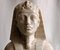 Sculpture Italienne 20ème Siècle Pharaon Egyptien Marbre de Carrare 2