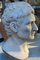 Early 20th Augustus Emperor Head in Carrara White Marble 2