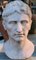 Principios del 20 Cabeza del emperador Augusto en mármol blanco de Carrara, Imagen 3