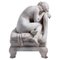 19th Century Italian White Marble Sculpture Reclining Lady from Umberto Stiaccini 11