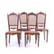 19th Century Portuguese Chairs in Brazilian Rosewood, Set of 4, Image 4